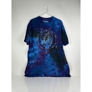 Liquid Blue Grateful Dead Shirt Mens XXL Tie Dye Steal Your Face Skull Galaxy
